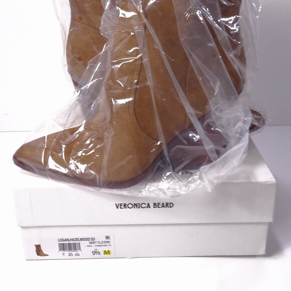 Veronica Beard Women's Logan Suede Booties Boots Hazelwood NIB 498 9.5 - Picture 8 of 16